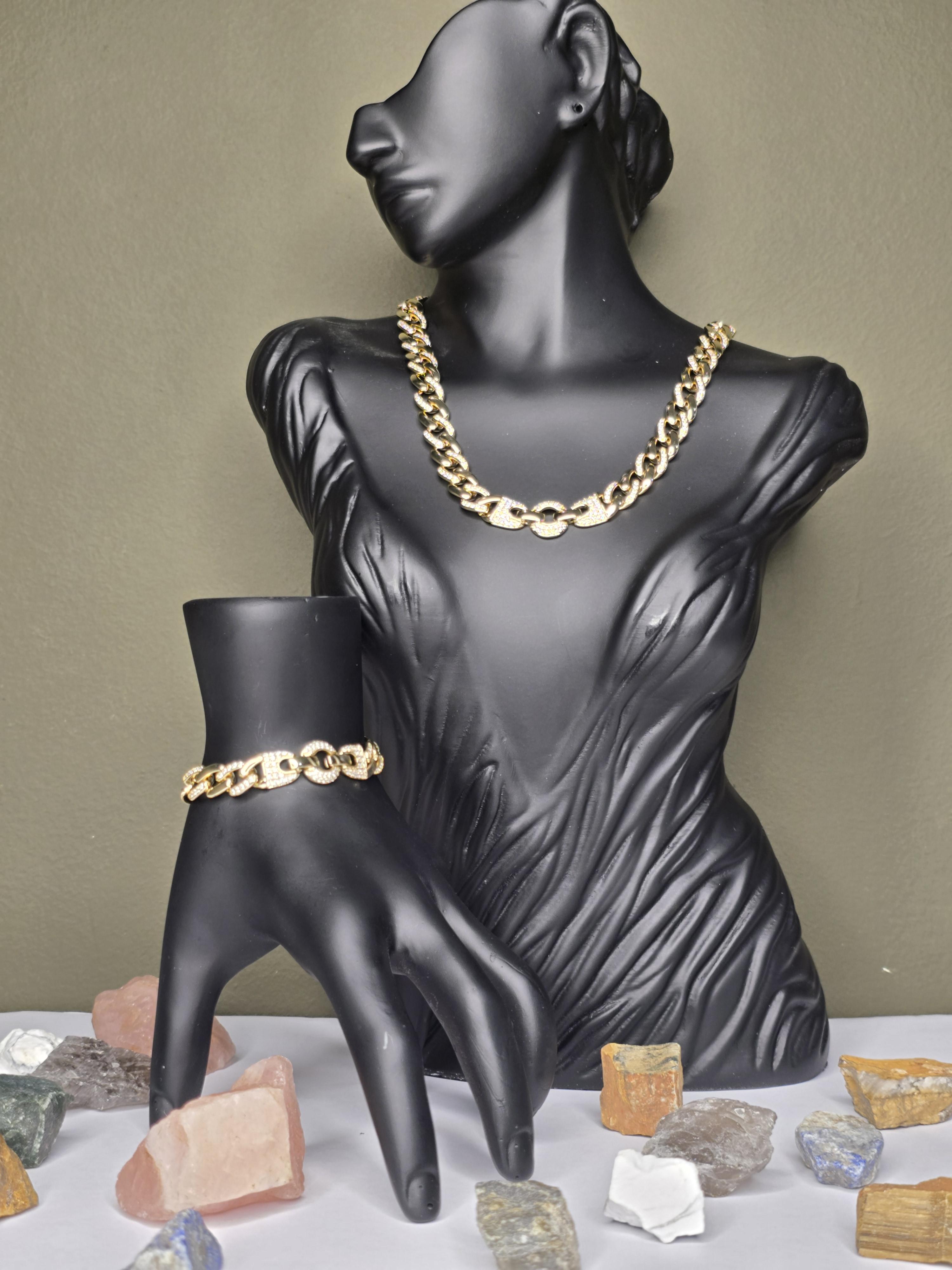 Gurmet Taşlı Gerdanlık ve Bileklik