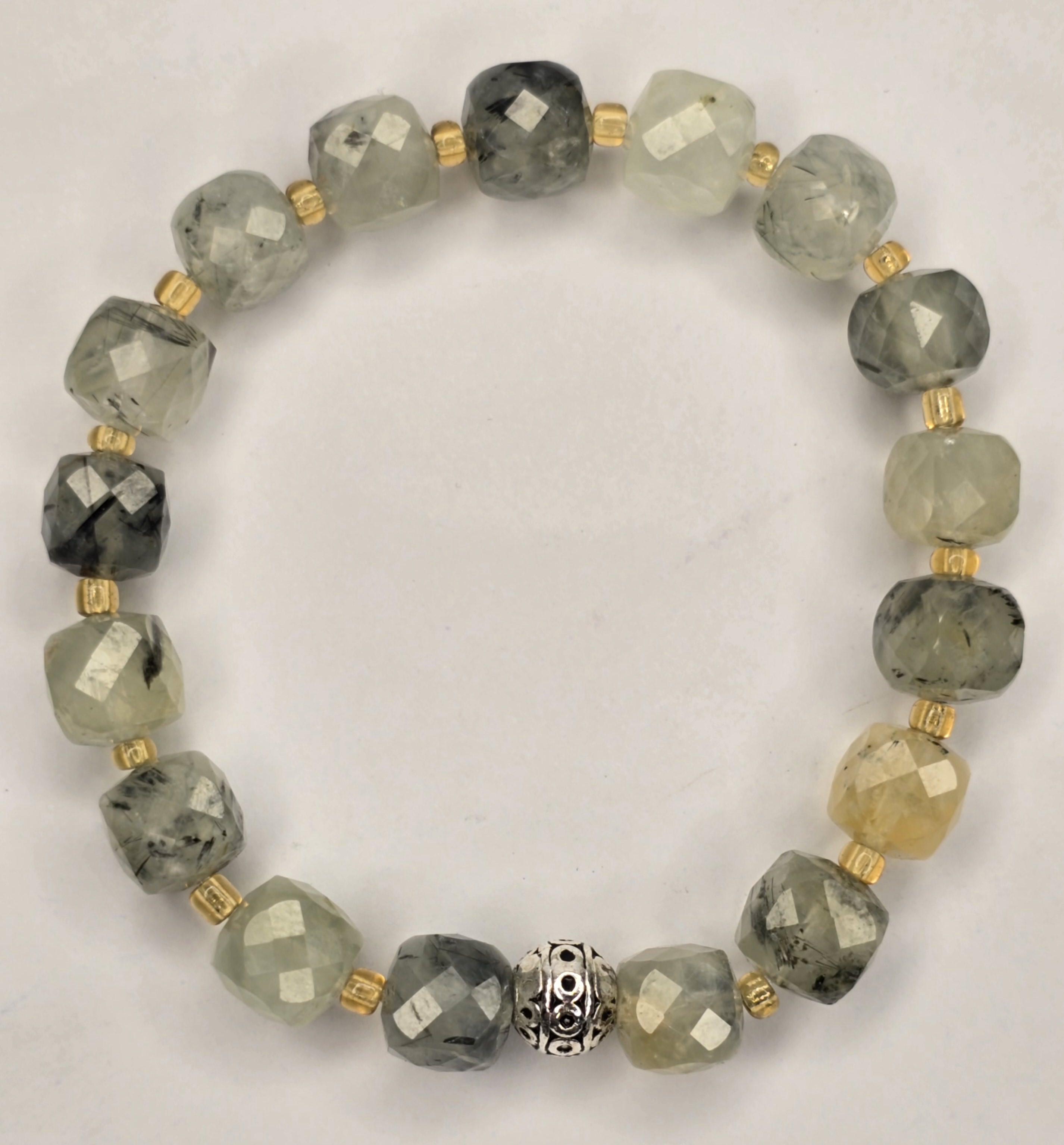 %100 Doğal Pirehnit Taş Bileklik