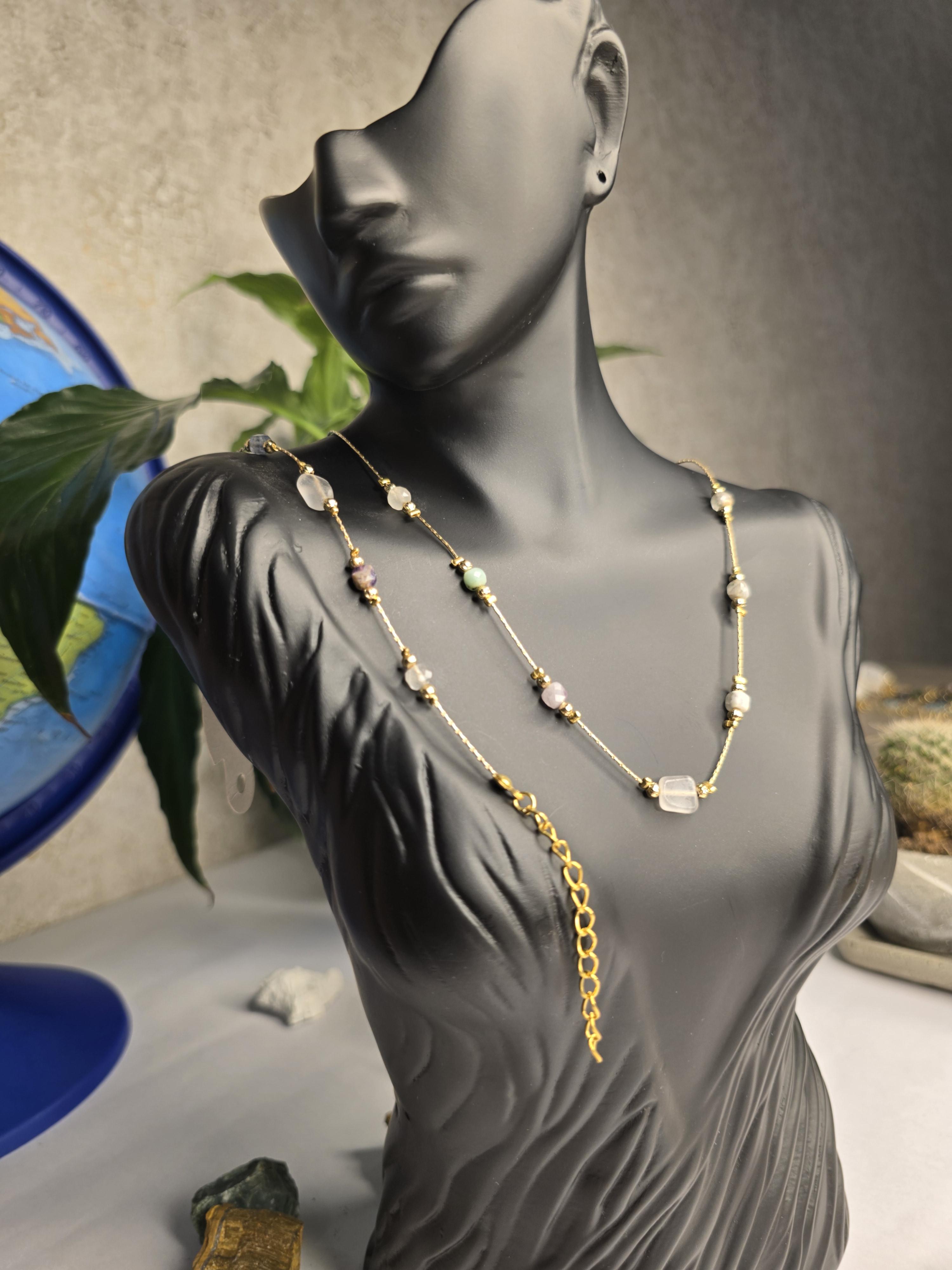 %100 Doğal Florid Taş Kolye Ve Bileklik