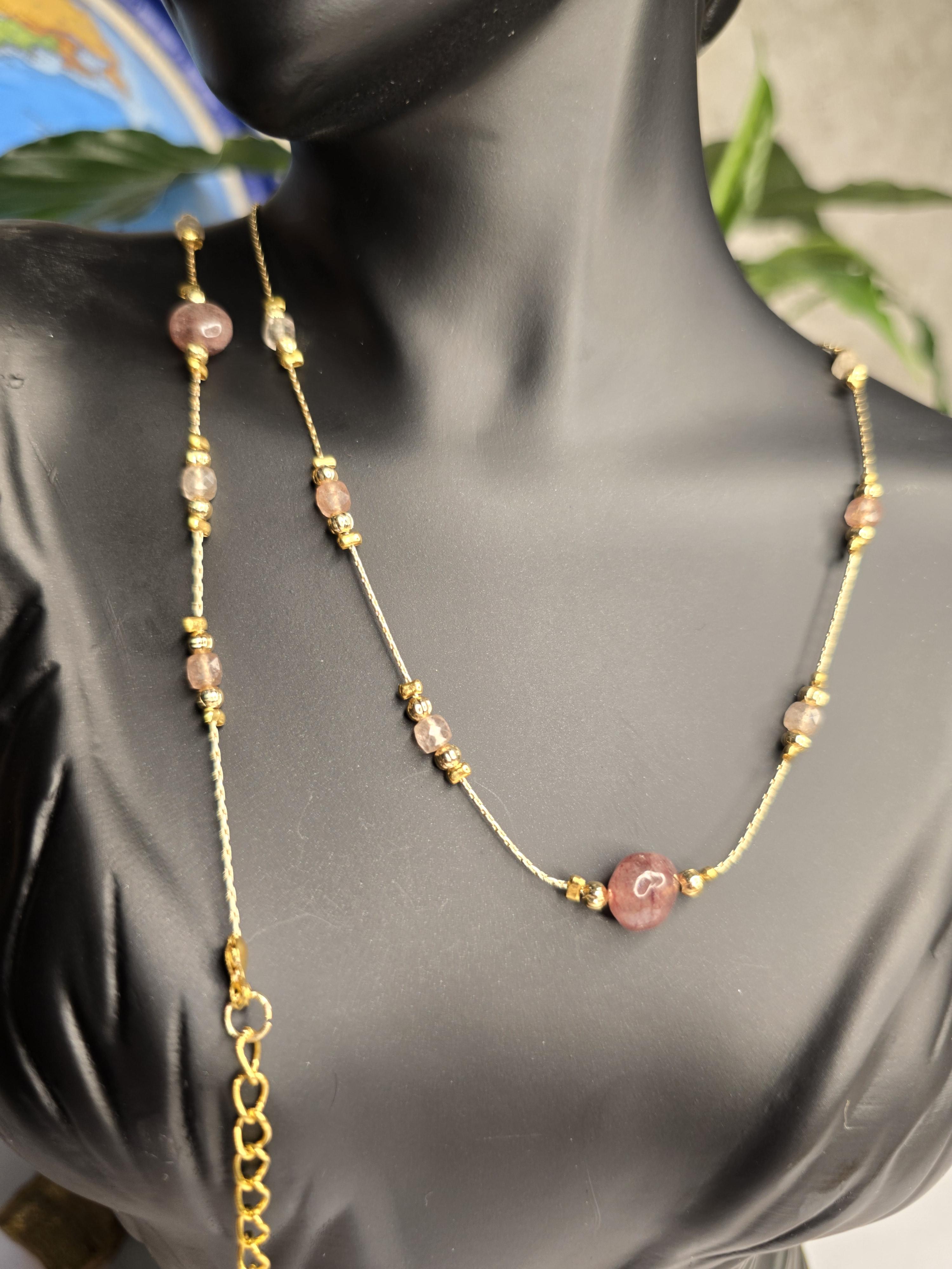 %100 Doğal Taş Lav Zincirli Kolye ve Bileklik