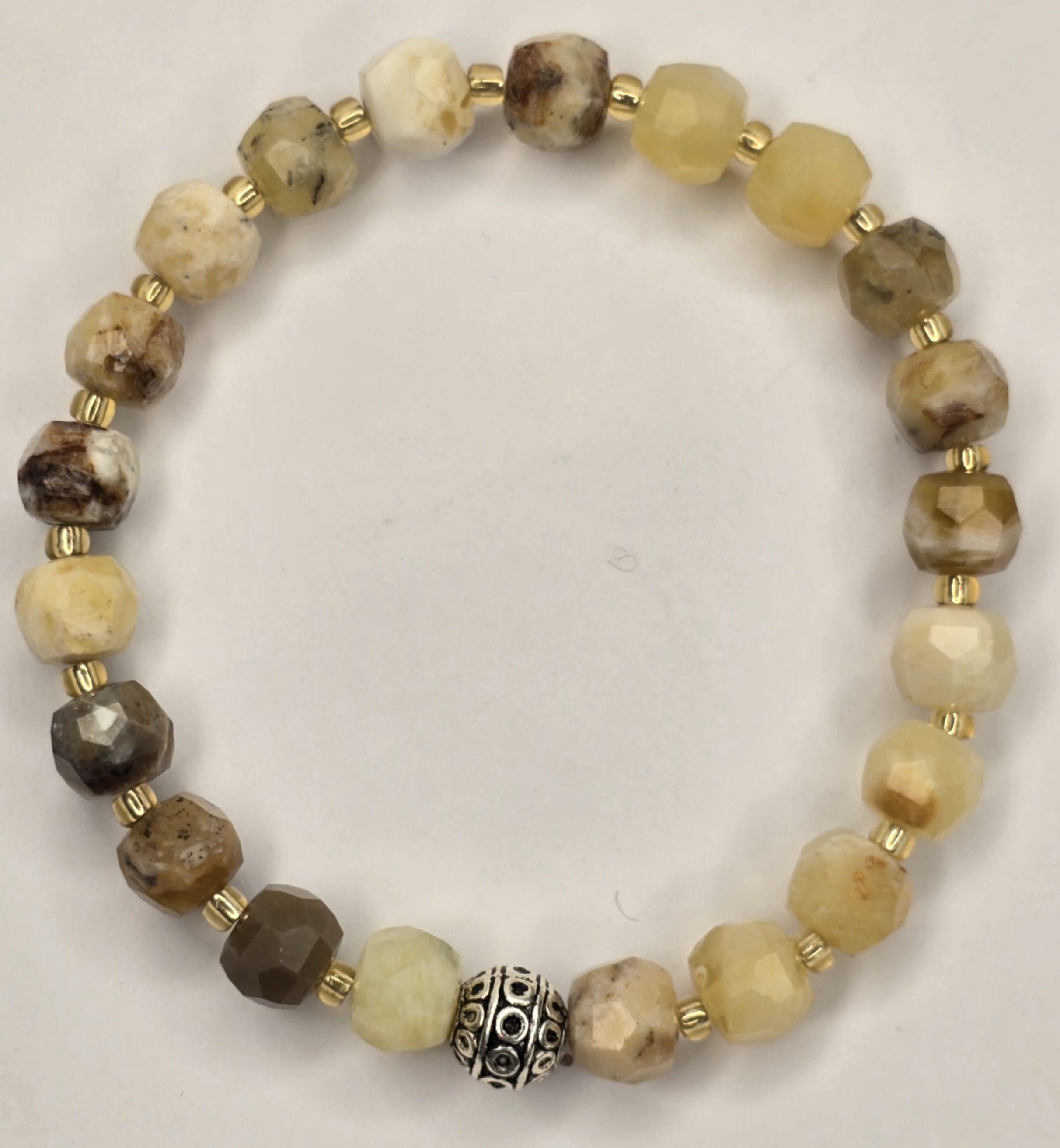 %100 Doğal Opal Taş Bileklik