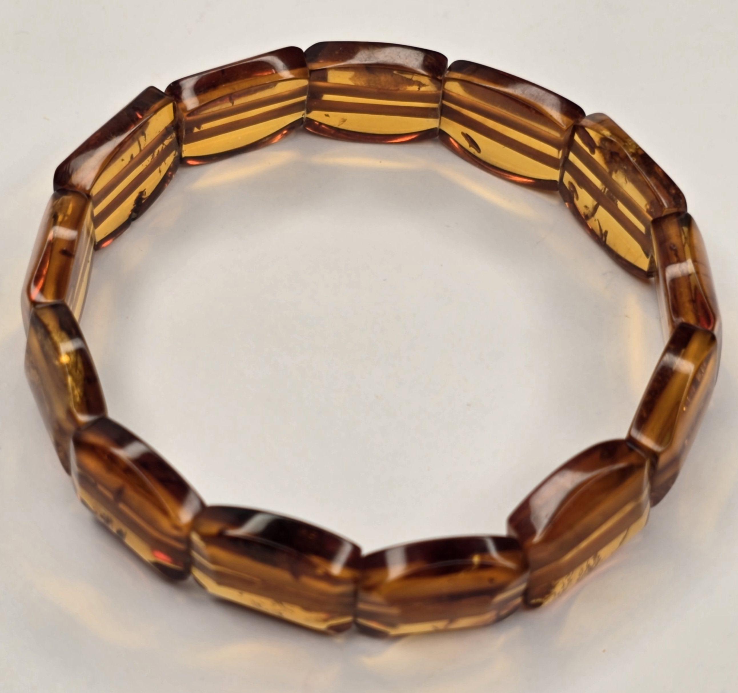 %100 Damla Kehribar Bileklik