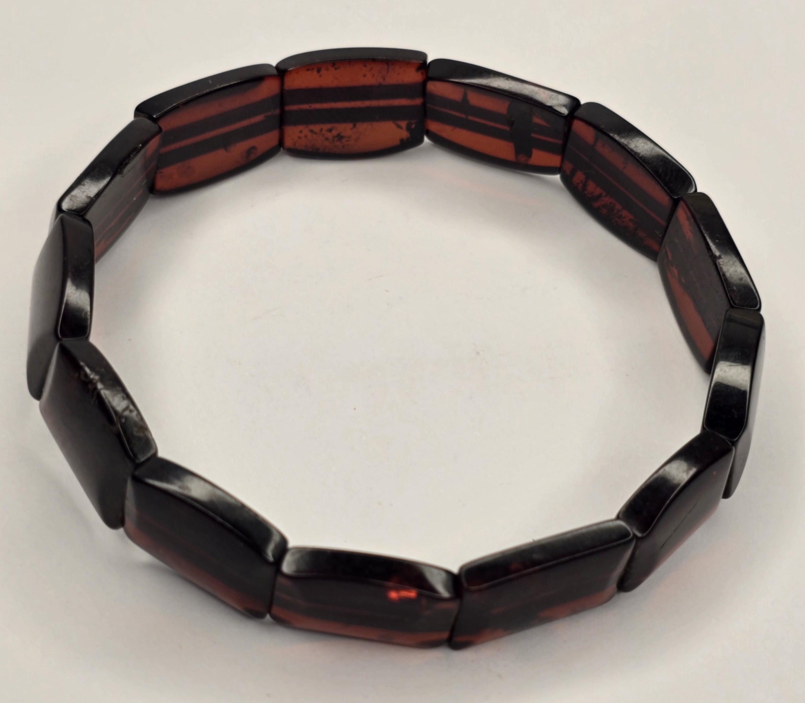 %100 Damla Kehribar Bileklik