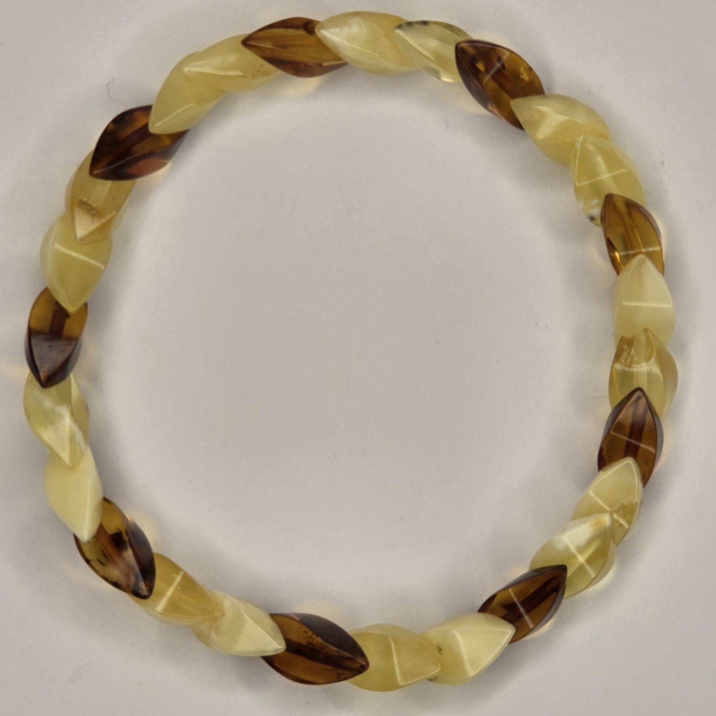 %100 Damla Kehribar Bileklik Özel kesim