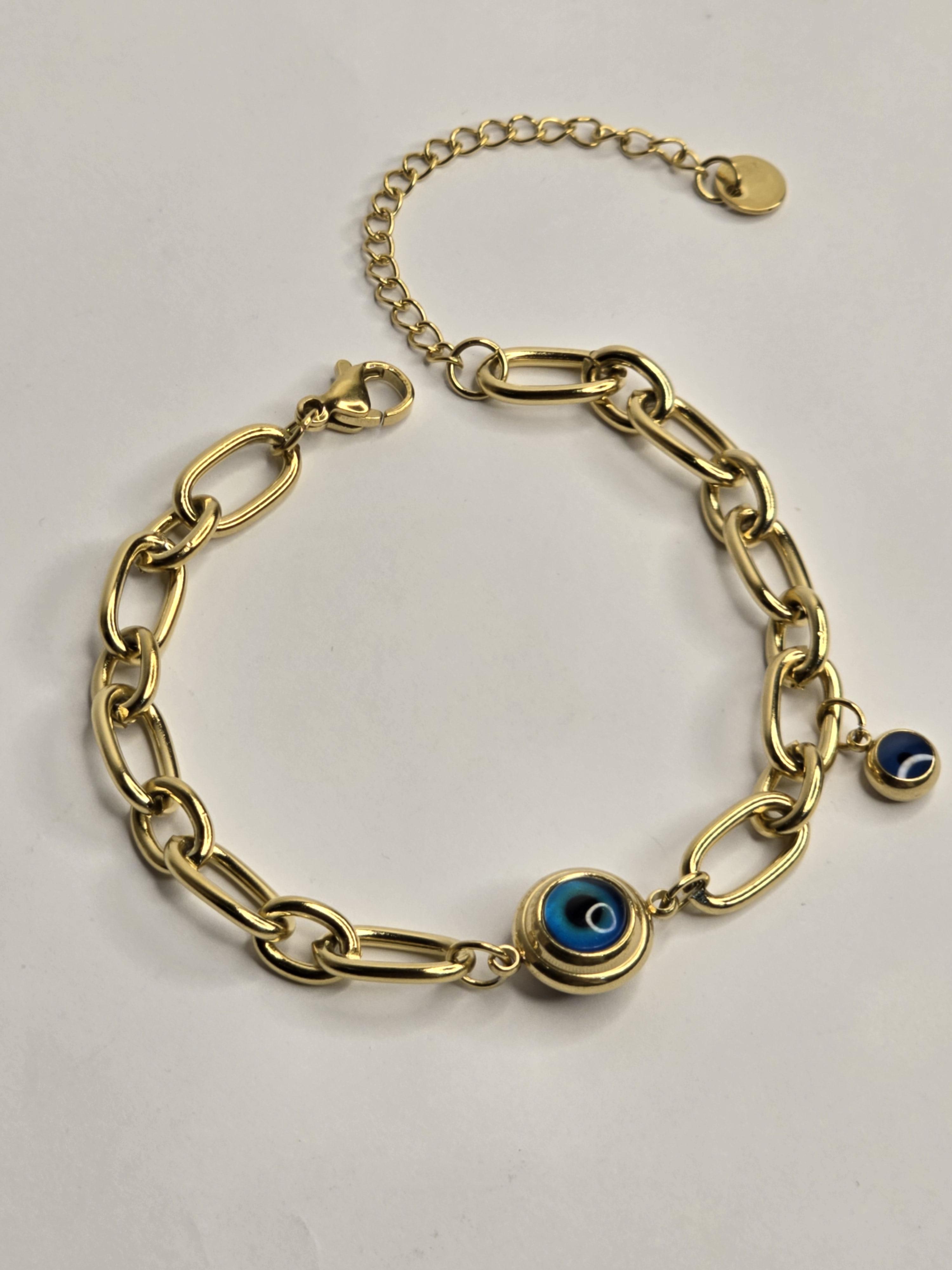 Çelik Tekli Gözlü Bileklik