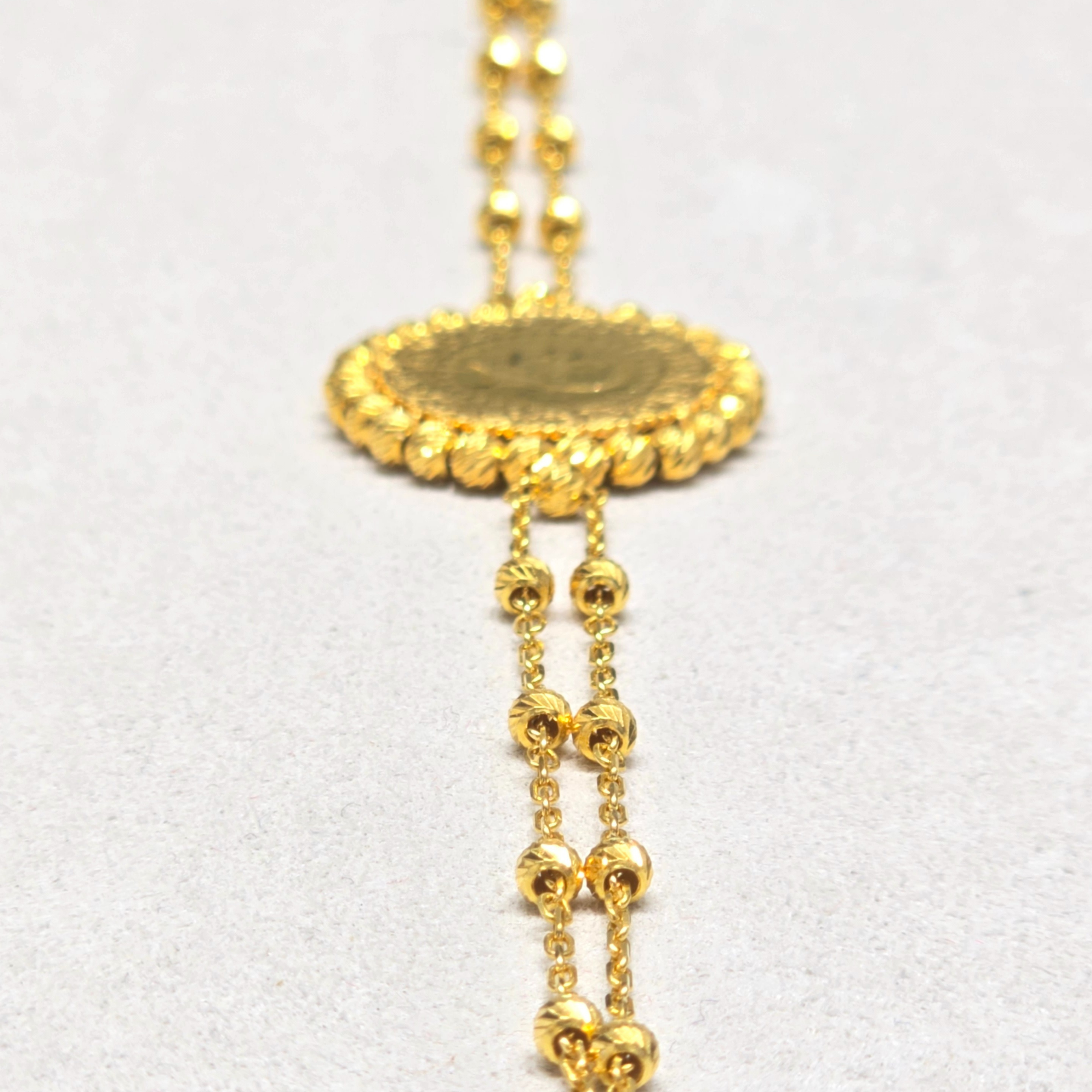 22 Ayar Dorika Çerçeveli Çeyrekli Bileklik 8.90 Gram